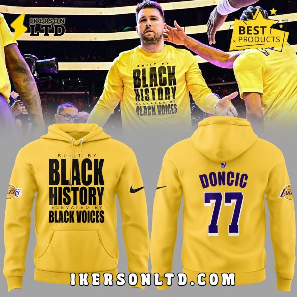 Luka Doncic 77 Los Angeles Lakers History Hoodie