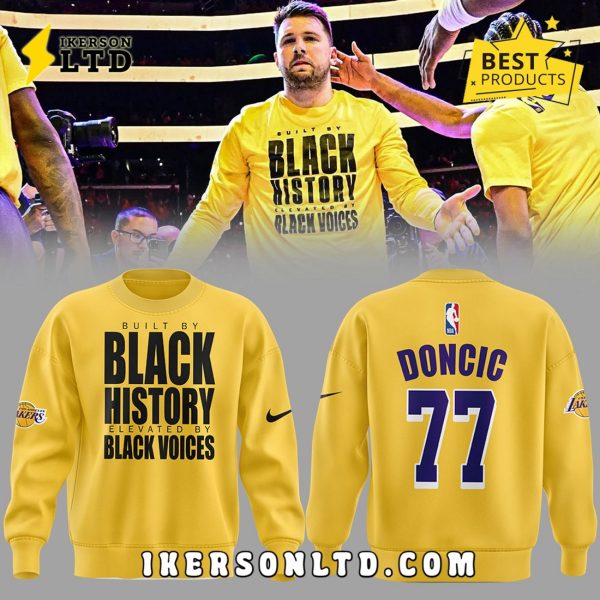 Luka Doncic 77 Los Angeles Lakers History Hoodie