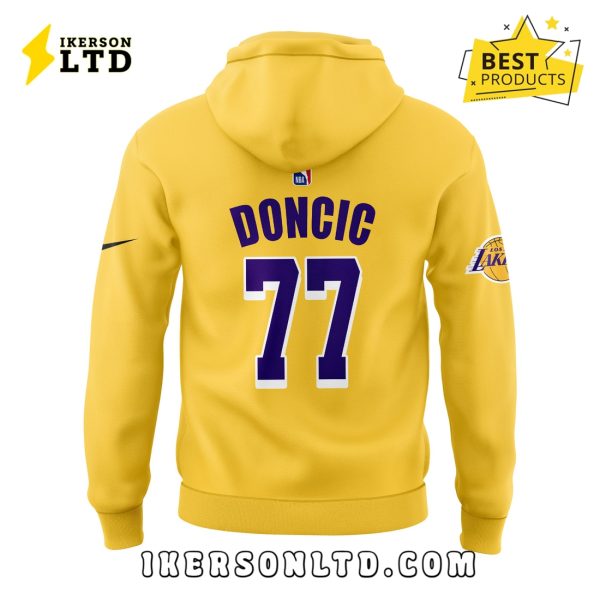 Luka Doncic 77 Los Angeles Lakers History Hoodie