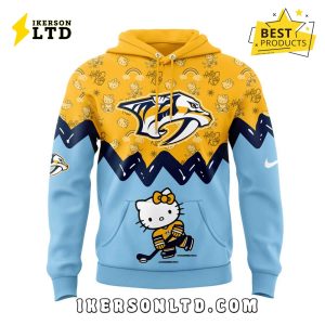 Nashville Predators NHL Hello Kitty New Hoodie