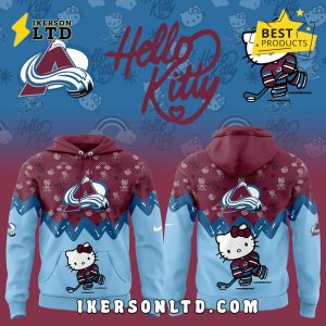 New Colorado Avalanche Hello Kitty Hoodie