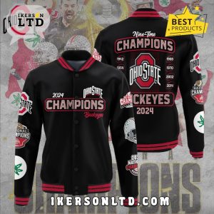 Ohio State Buckeyes 2024 Football Champions Varsity Jacket