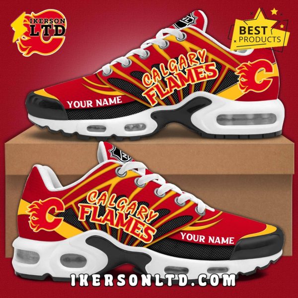 Personalized NHL Calgary Flames Air Max Plus Sneakers