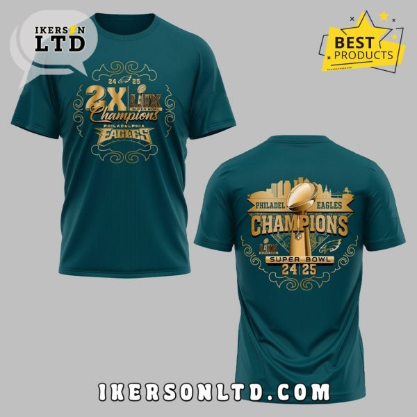 Philadelphia Eagles 2X LIX Super Bowl Champions Shirt