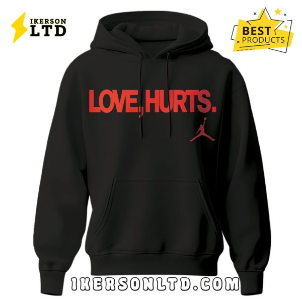 Philadelphia Eagles NFL x Love Hurts 2025 Black Hoodie