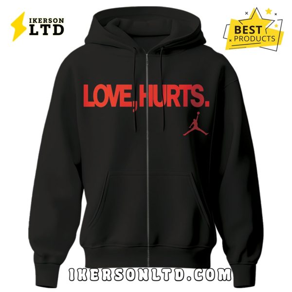 Philadelphia Eagles NFL x Love Hurts 2025 Black Hoodie