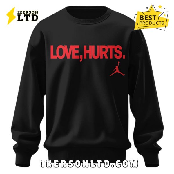 Philadelphia Eagles NFL x Love Hurts 2025 Black Hoodie