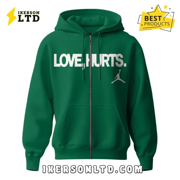 Philadelphia Eagles NFL x Love Hurts 2025 Green Hoodie