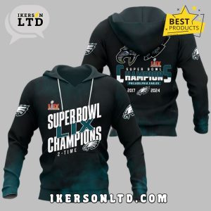 Philadelphia Eagles Super Bowl LIX Champions 2-Time Shirt