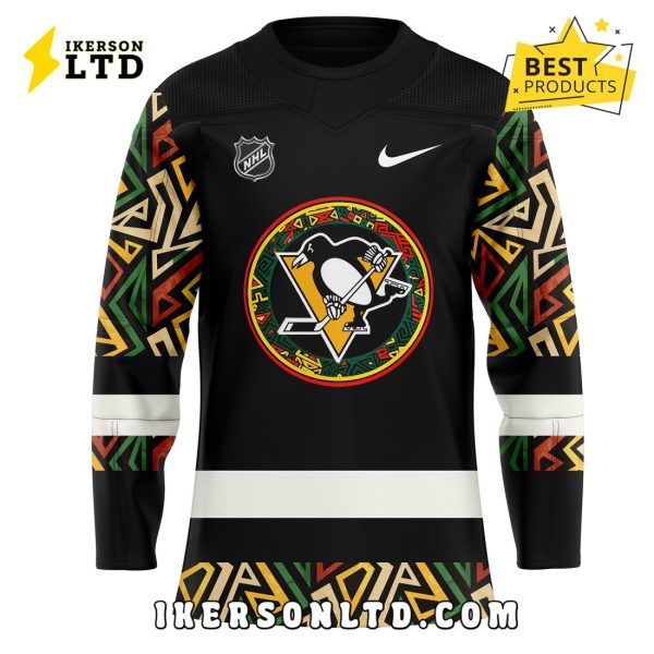 Pittsburgh Penguins 2025 Black Hockey History Night Jersey