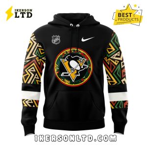 Pittsburgh Penguins Black Hockey History Night Hoodie