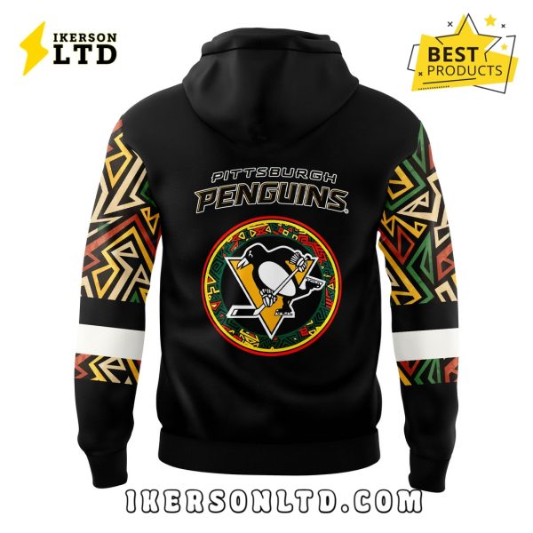 Pittsburgh Penguins Black Hockey History Night Hoodie