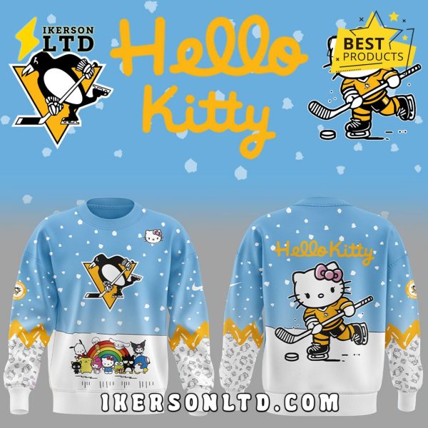 Pittsburgh Penguins x Hello Kitty Blue Hoodie