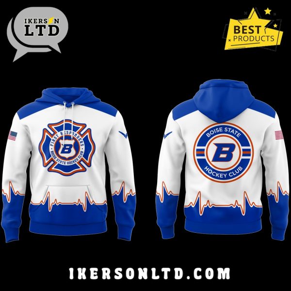 Salute to First Responders Boise State Hockey Hoodie