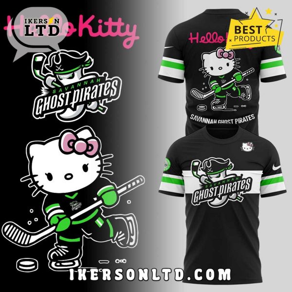 Savannah Ghost Pirates x Hello Kitty Black Hoodie