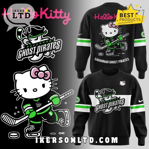 Savannah Ghost Pirates x Hello Kitty Black Hoodie