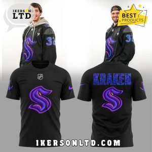 Seattle Kraken Black Hockey History Night Hoodie Jersey