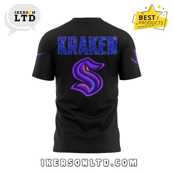 Seattle Kraken Black Hockey History Night Hoodie Jersey