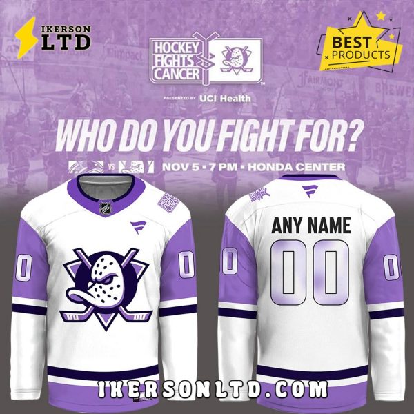 Anaheim Ducks Fire & Rescue Night Custom Hockey Jersey