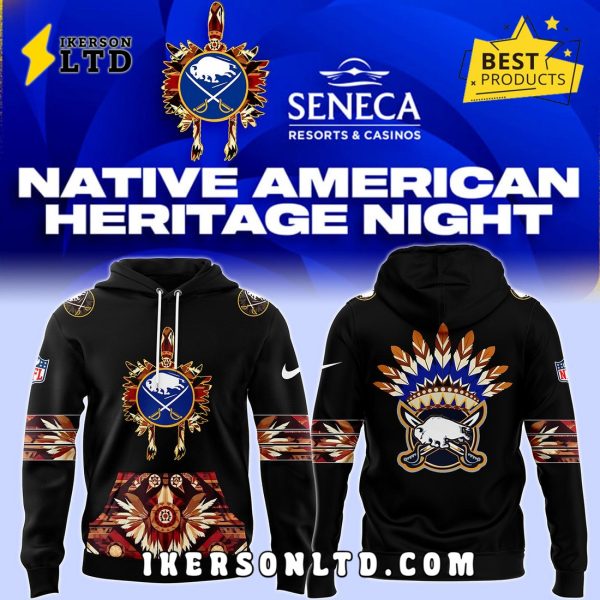 Buffalo Sabres Native American Heritage Night Black Hoodie