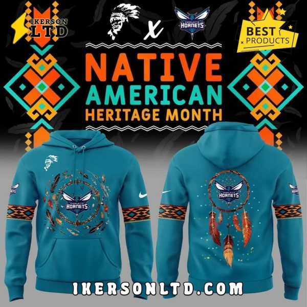 Charlotte Hornets Native American Meritage Month Hoodie