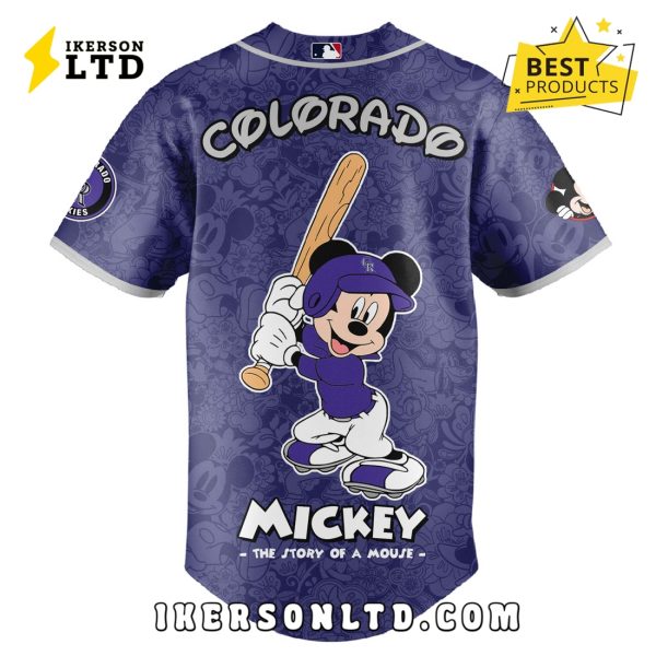 Colorado Rockies x Mickey Night Game Baseball Jersey