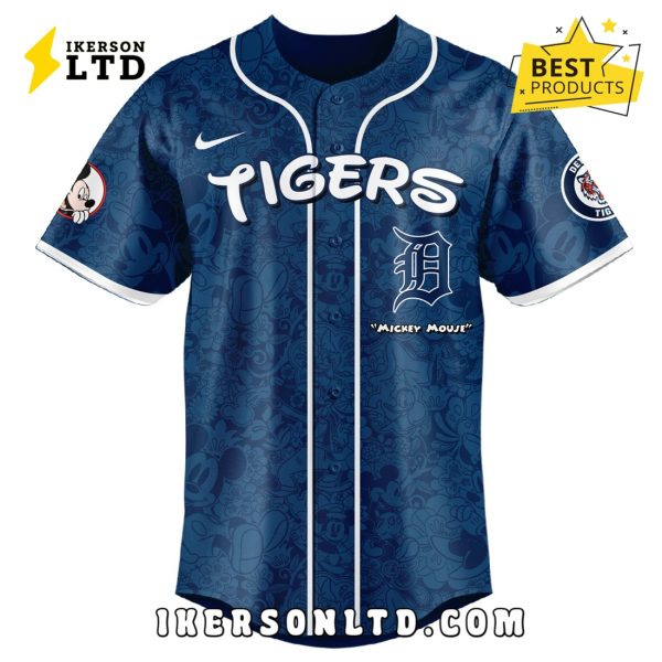 Detroit Tigers x Mickey Night Game Baseball Jersey