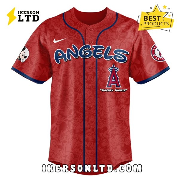 Los Angeles Angels x Mickey Night Game Baseball Jersey