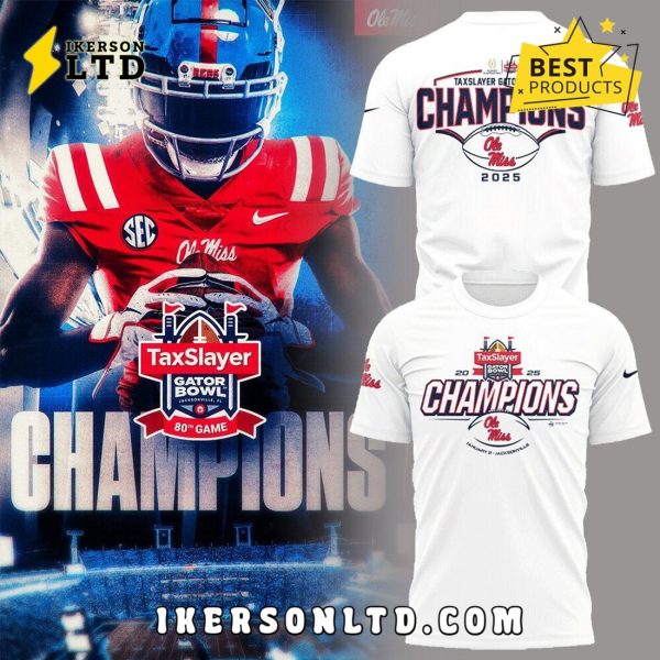 Ole Miss Football x Gator Bowl Champions Hoodie