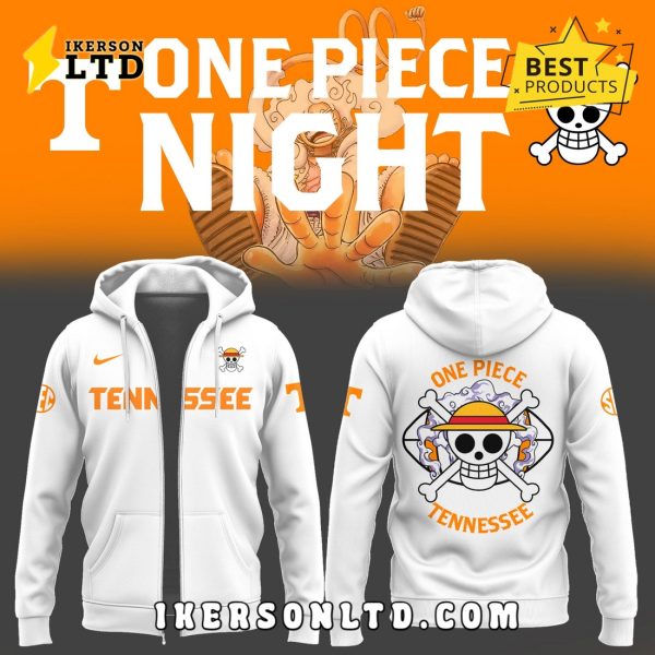 One Piece x Tennessee Amine White Hoodie
