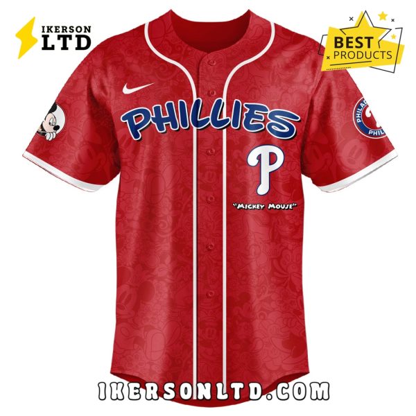Philadelphia Phillies x Mickey Night Game Baseball Jersey