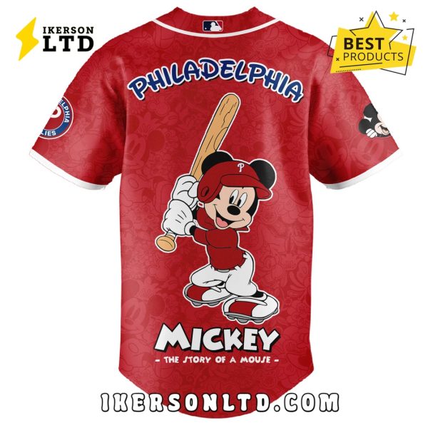 Philadelphia Phillies x Mickey Night Game Baseball Jersey