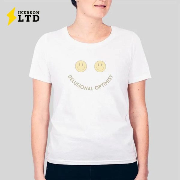 Simley Emoji Delusional Optimist Shirt