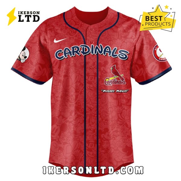 St.Louis Cardinals x Mickey Night Game Baseball Jersey