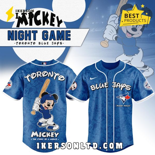 Toronto Blue Jays x Mickey Night Game Baseball Jersey