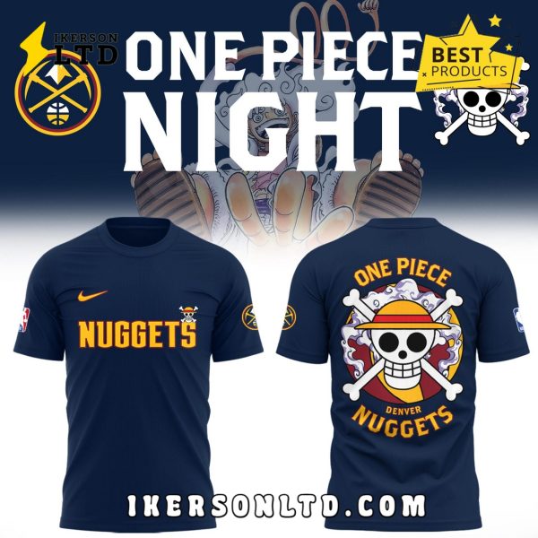 2025 OnePiece Luffy x Denver Nuggets Navy Hoodie
