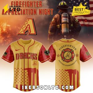 Arizona Diamondbacks MLB Firefighter Appreciation Baseball Jersey