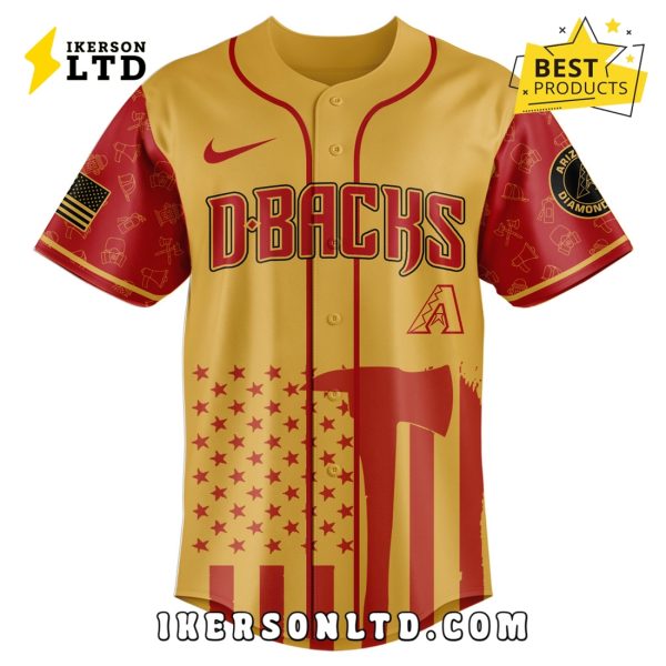 Arizona Diamondbacks MLB Firefighter Appreciation Baseball Jersey