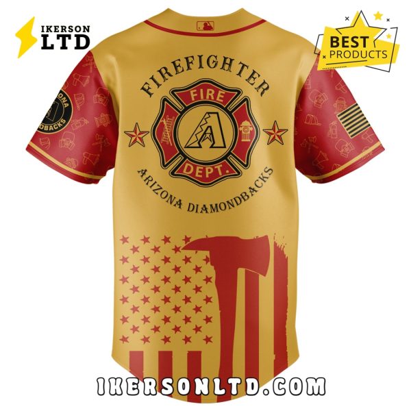 Arizona Diamondbacks MLB Firefighter Appreciation Baseball Jersey