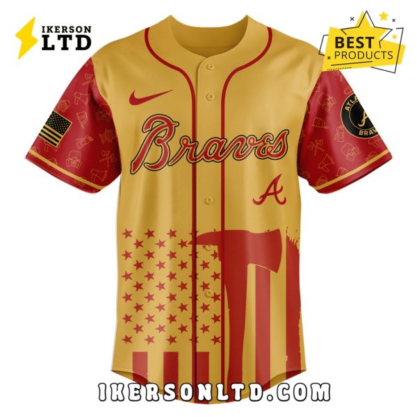 Atlanta Braves MLB Firefighter Appreciation Baseball Jersey