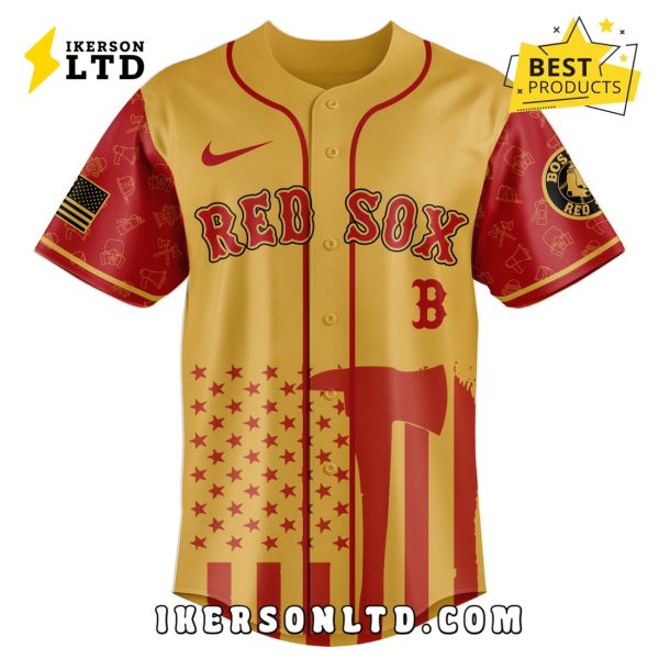 Boston Red Sox MLB Firefighter Appreciation Baseball Jersey