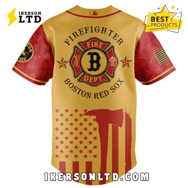 Boston Red Sox MLB Firefighter Appreciation Baseball Jersey