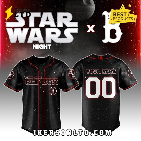 Boston Red Sox MLB x Star Wars Night Baseball Jersey