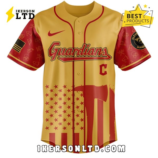 Cleveland Guardians MLB Firefighter Appreciation Baseball Jersey
