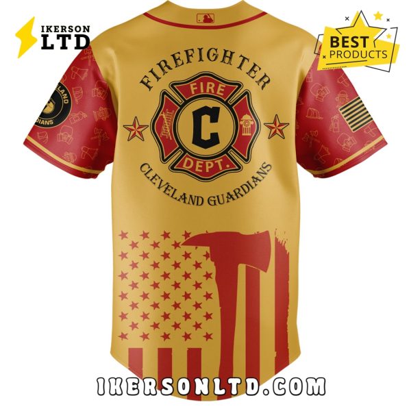 Cleveland Guardians MLB Firefighter Appreciation Baseball Jersey