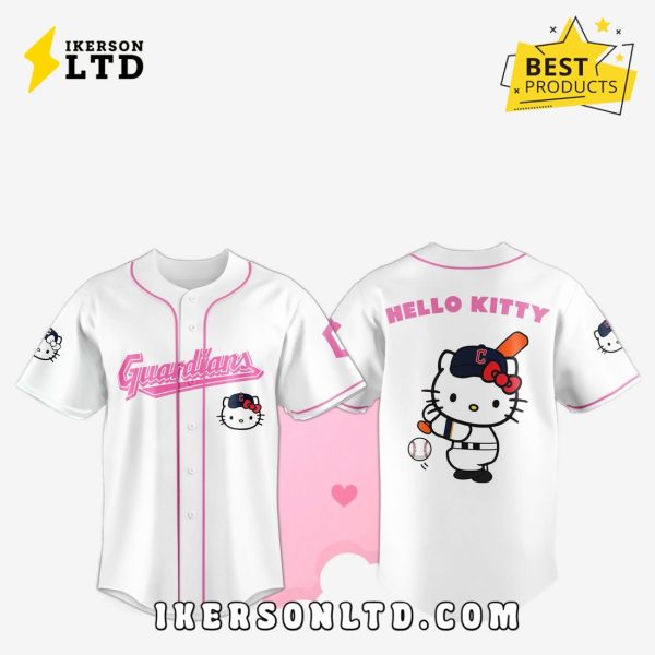 Cleveland Guardians x Hello Kitty Game Night Baseball Jersey