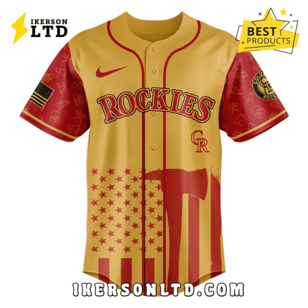 Colorado Rockies MLB Firefighter Appreciation Baseball Jersey