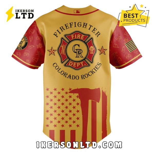 Colorado Rockies MLB Firefighter Appreciation Baseball Jersey