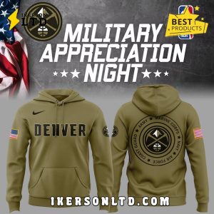 Denver Nuggets x 2025 Military Appreciation Night Hoodie