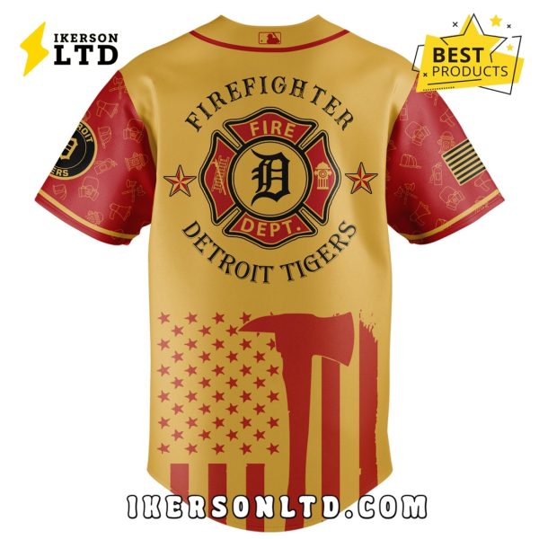 Detroit Tigers MLB Firefighter Appreciation Baseball Jersey